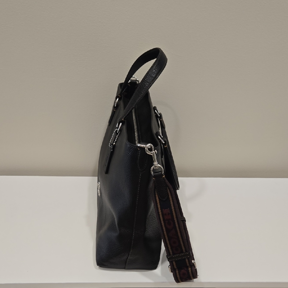 Coach Black Leather Handbag - Picture 3 of 13